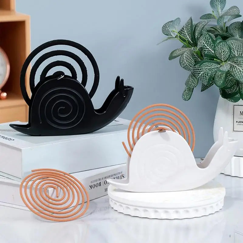 1PC Snail Design Coil Burner Holder Animal Incense Coil Holder Coil Vertical Stand Support Base Coil Rack Home For Living Room