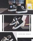 High Top Canvas Shoes for Women & Men – Trendy Korean Style, Comfortable Couple Sneakers