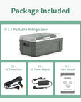 Alpicool NL15 15L Portable Car Refrigerator 12 Volt Mini Fridge Freezer 12/24V DC 100-240V AC Cooler Ice Box for Trucks, RV, Boat, Outdoor Camping