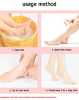 Silicone Foot Care Socks Anti Cracking Moisturizing Gel Socks Exfoliating Dead Skin Remove Pain Relief 2pcs/Pair