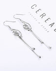 Elegant 925 Sterling Silver Hollow Leaf Flower Drop Earrings - Long, stylish jewelry for women. Perfect for any occasion!