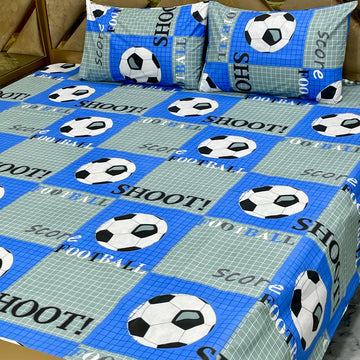 Shop export-quality king size pure cotton bedsheets! Includes 1 sheet (87x95) & 2 pillows. Full printed 3pc set at a wholesale price of just 1100. Perfect for your home!