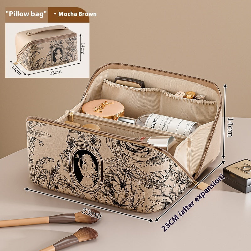 Caramel Color makeup pouch travel makeup bag use as makeup case makeup bag organizer cosmetic bag