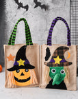 Creative Halloween Tote Bag for Kids | Witch, Skull, Pumpkin Gift & Candy Handbag