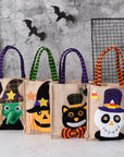 Creative Halloween Tote Bag for Kids | Witch, Skull, Pumpkin Gift & Candy Handbag