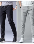 Men's Loose Fit Drawstring Pants Thin Casual Korean Style Sweatpants