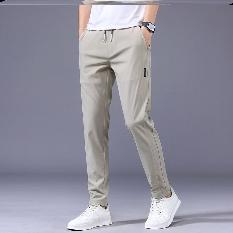 Men's Loose Fit Drawstring Pants Thin Casual Korean Style Sweatpants